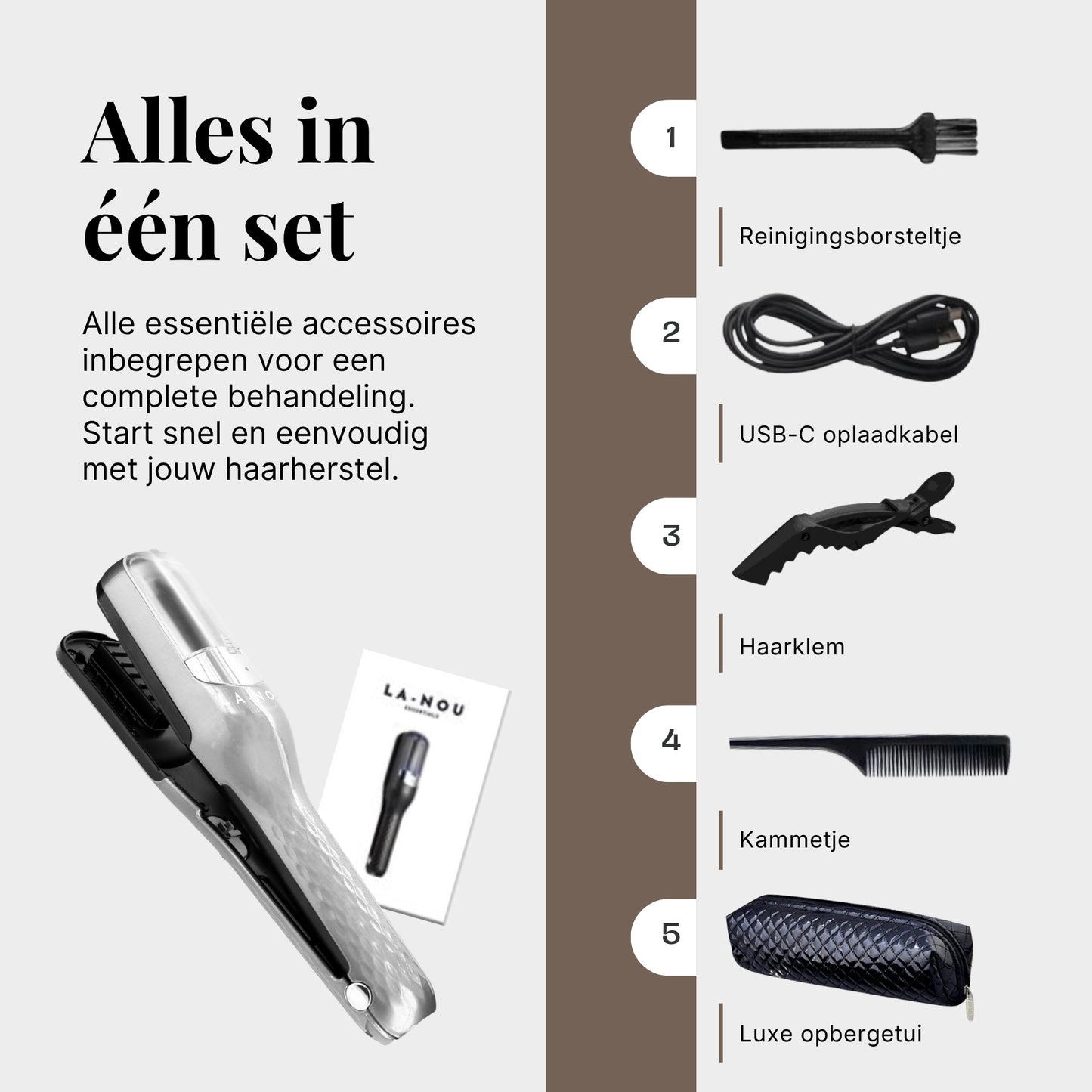 La-Nou Split-Ender - Zilver