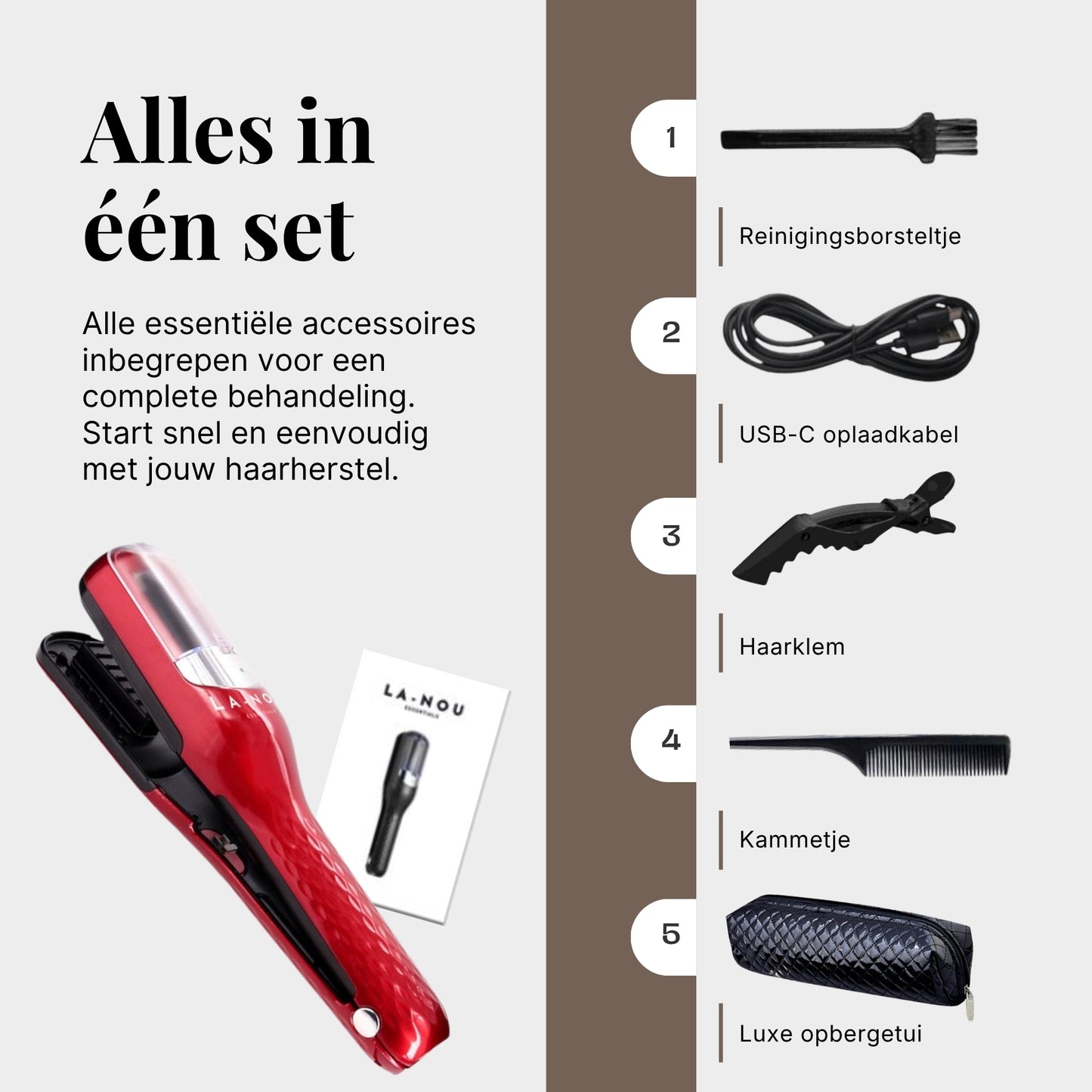 La-Nou Split-Ender - Rood