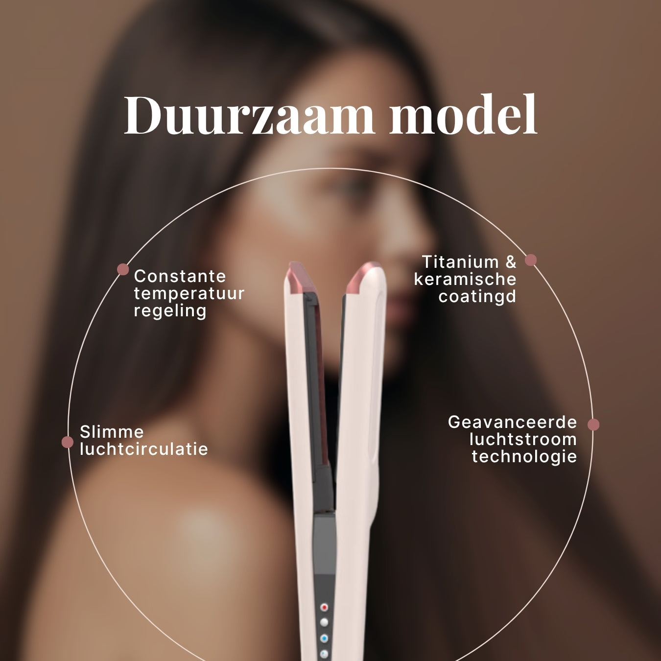 La-Nou - Airstraight zachtroze met roségoud