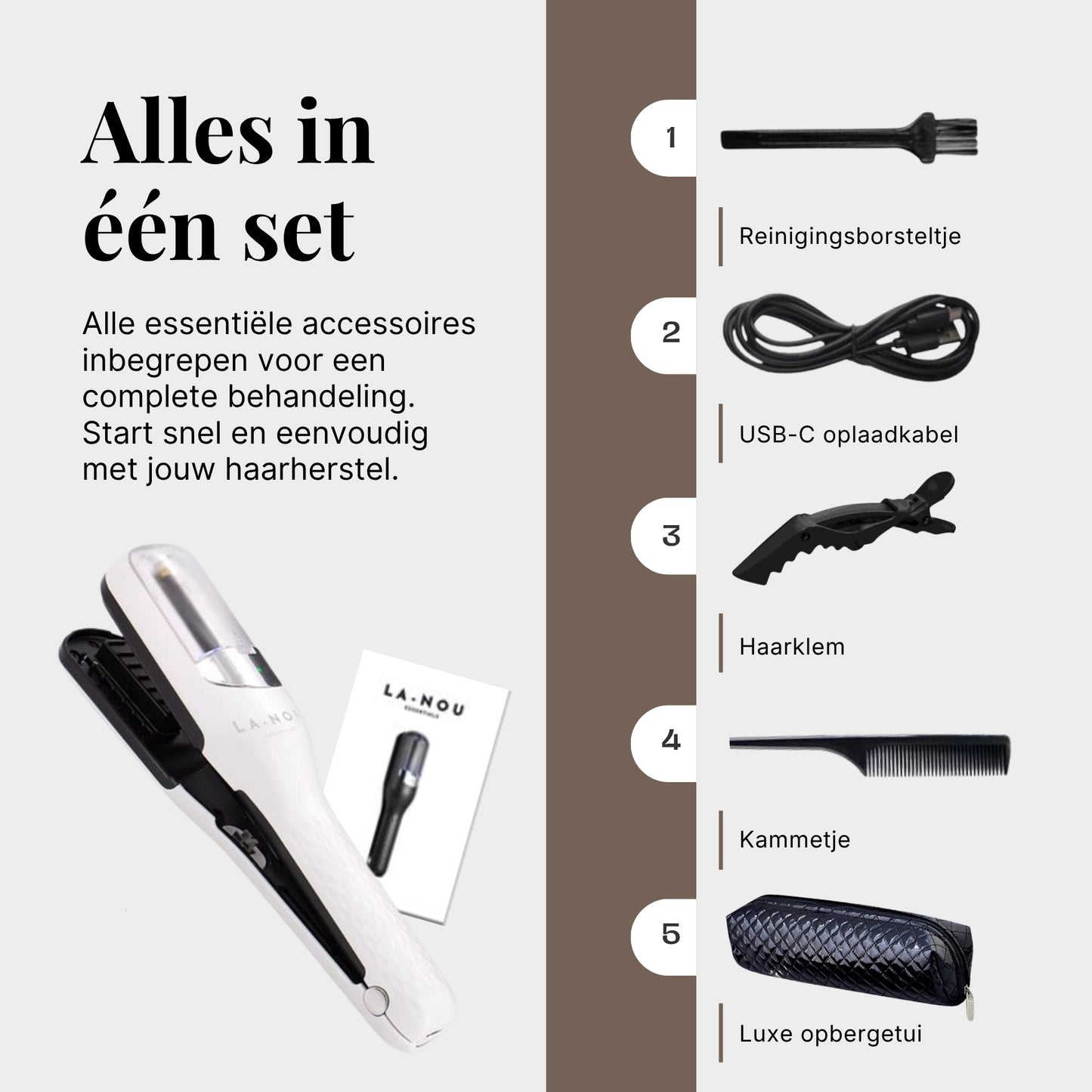 La-Nou Split-Ender - Wit