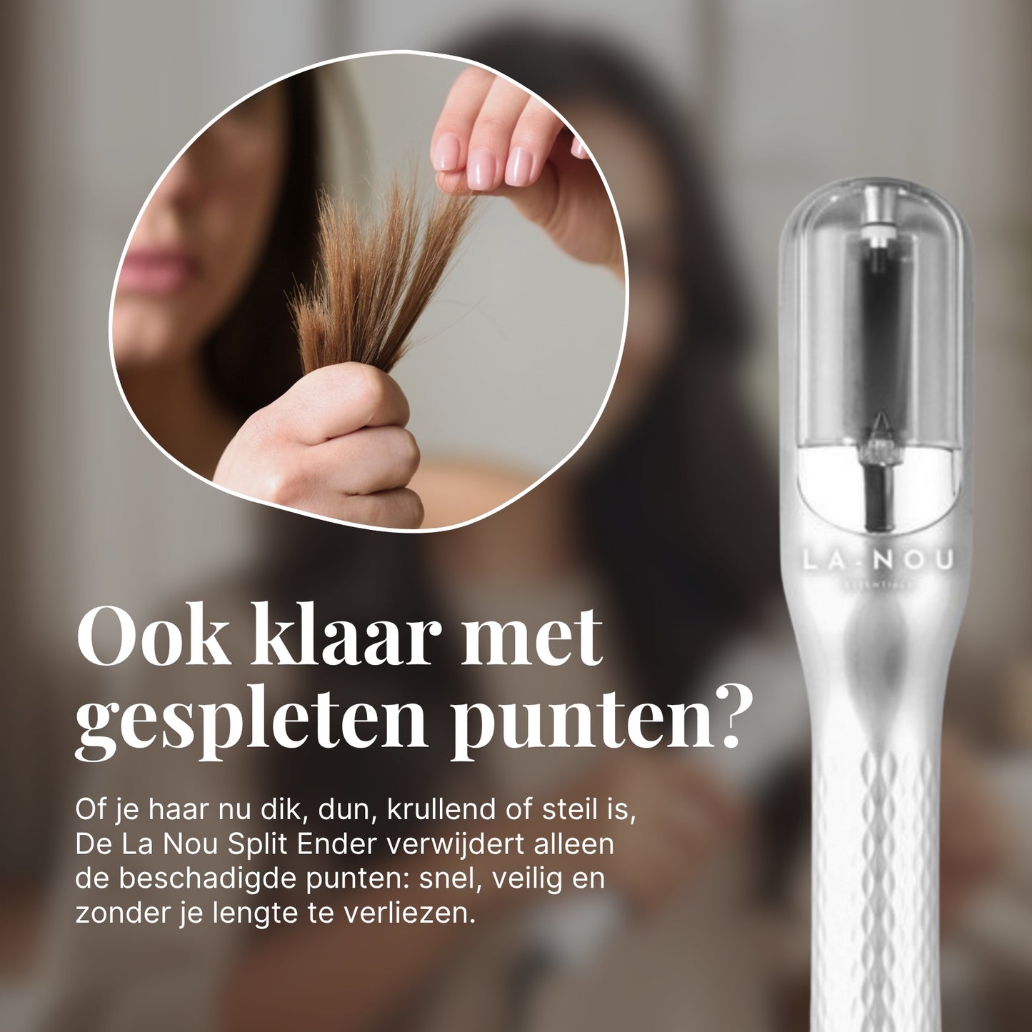 La-Nou Split-Ender - Zilver