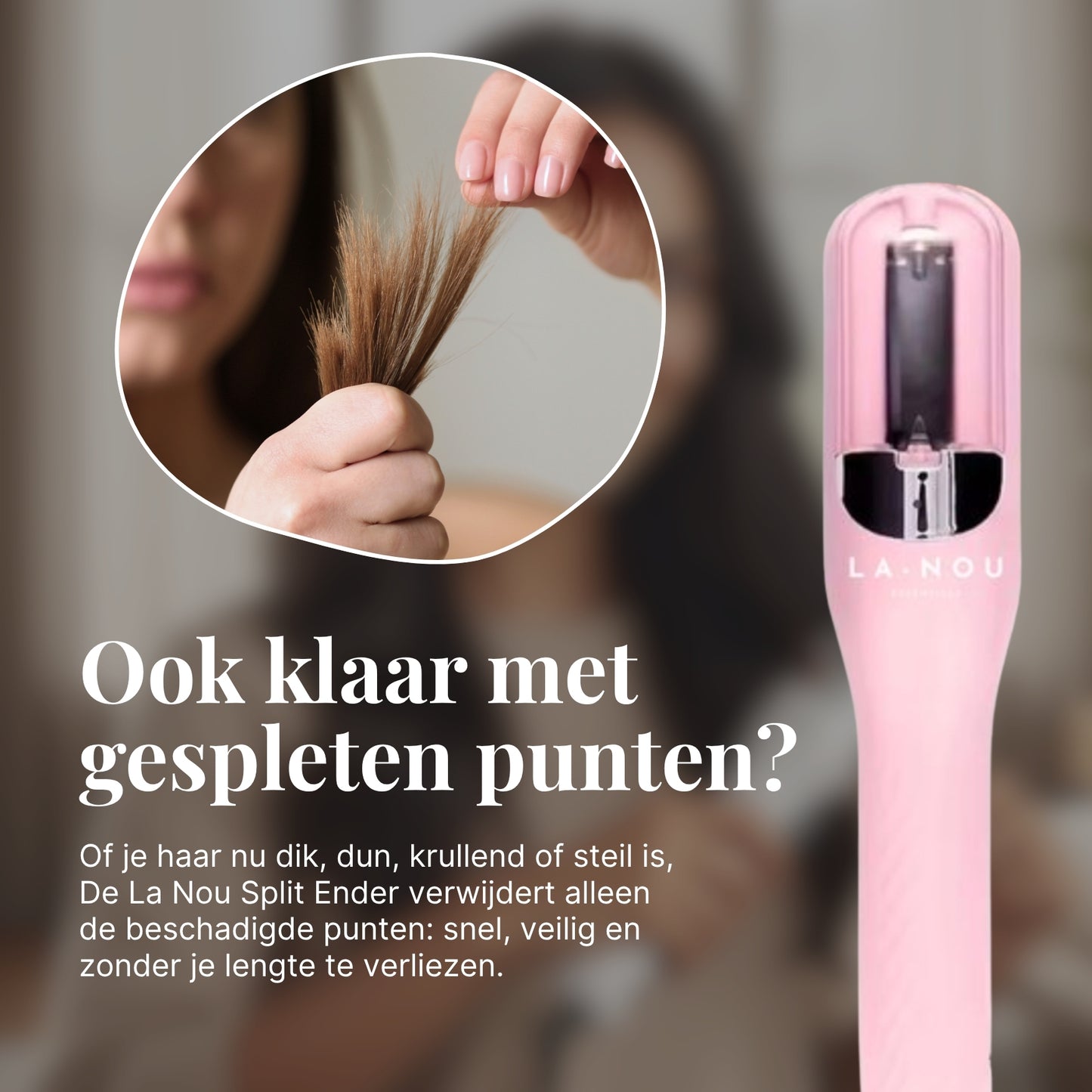 La-Nou Split-Ender - Roze