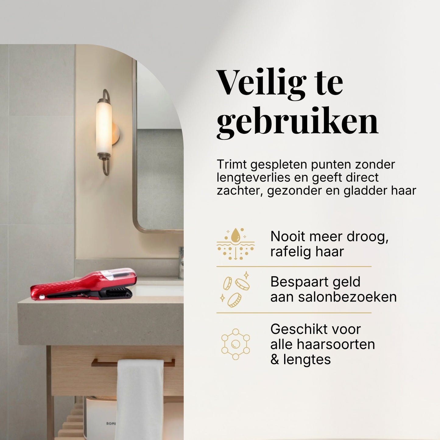 La-Nou Split-Ender - Rood