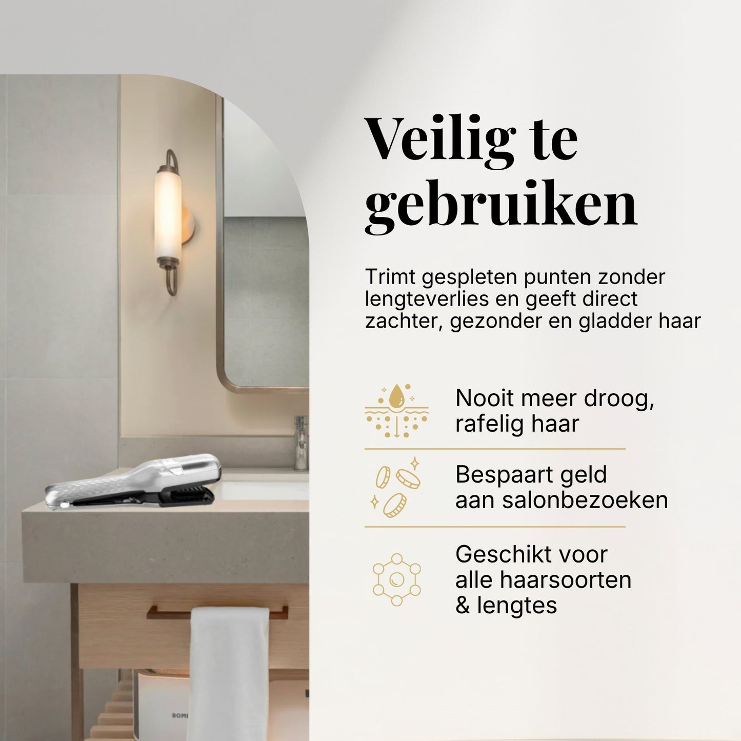 La-Nou Split-Ender - Zilver